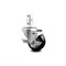 Service Caster 3.5 Inch Black Polyurethane Wheel Swivel 3/4 Inch Square Stem Caster with Brake SCC-SQ20S3514-PPUB-BLK-TLB-34 - alternate 2